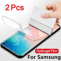 2 4pcs hydrogel film for samsung s22 s21 s20 10 s9 s8 plus screen protector film for samsung note 10 9 a12 a52 a72 a32 a51 a71