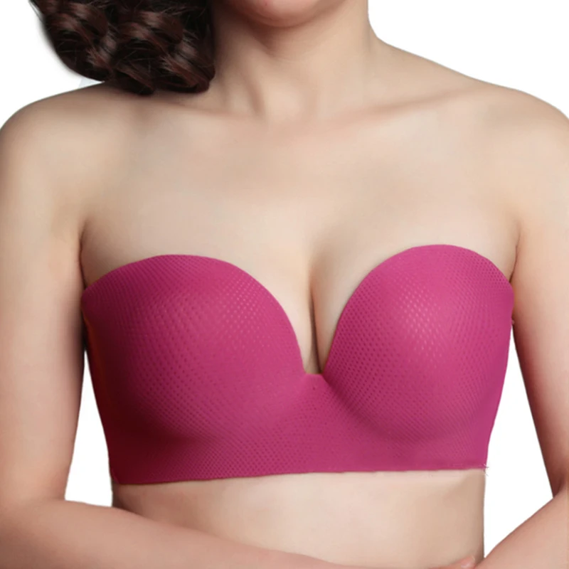 Женский бесшовный бюстгальтер с чашками пуш-ап размеры 34-44 | Женская одежда