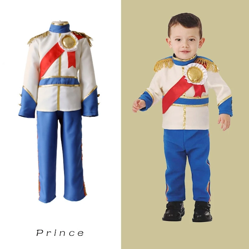 

4-13Y Kids prince suit Anime Costume Boy Game Character Cosplay Halloween Costume for Kids