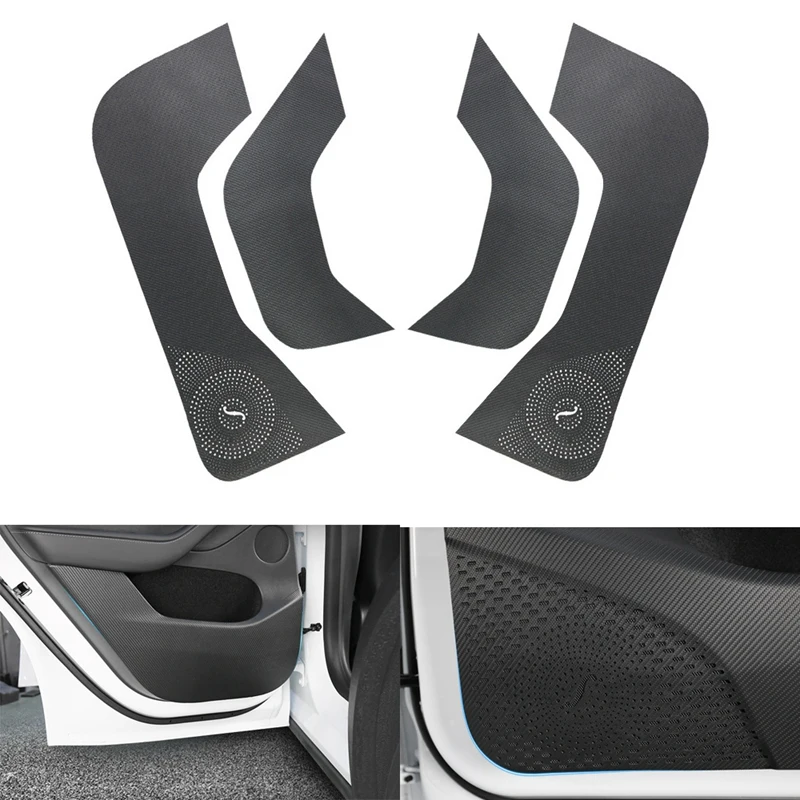 

4PCS Door Anti Kick Mat,for Tesla Model Y 2021 Door Dust Proof Panel Cover Trim Door Anti-Kick Protector