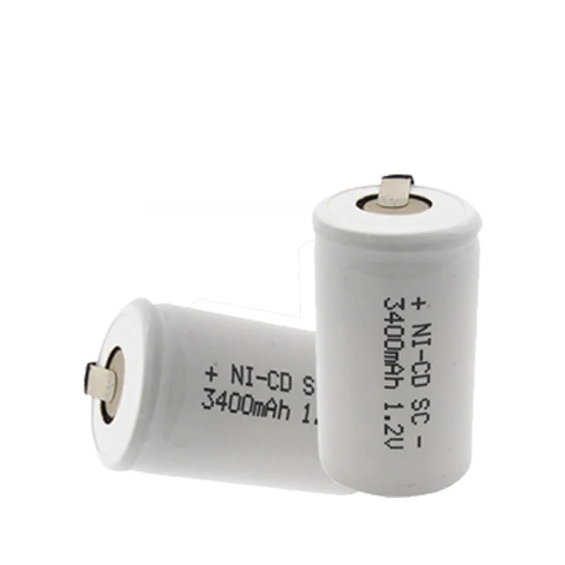 18pcs SC 3400MAH 1.2V Rechargeable Battery 4/5 Sub C Ni-cd Cell with Welding Tabs for Electronic Gadgets | Электроника