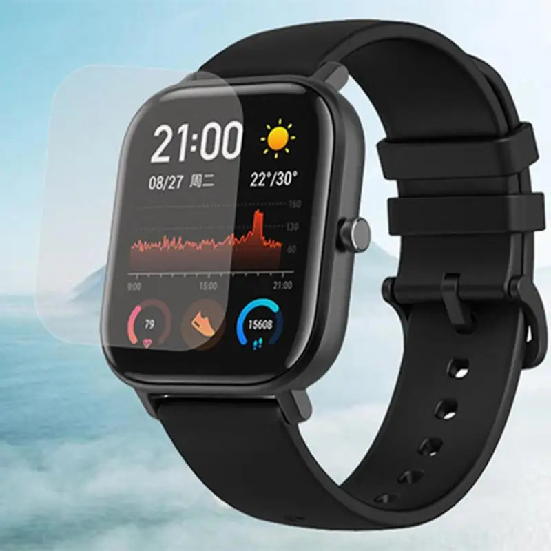 1/2/5 шт. Защитная пленка с изогнутыми краями для xiaomi Amazfit GTS &amp BIP | Электроника
