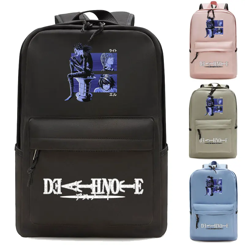 

Death Note Print School Backpack Mochilas Anime Child's Schoolbag Boys Girls Bookbag Children Teenager Backpacks Daily Daypacks