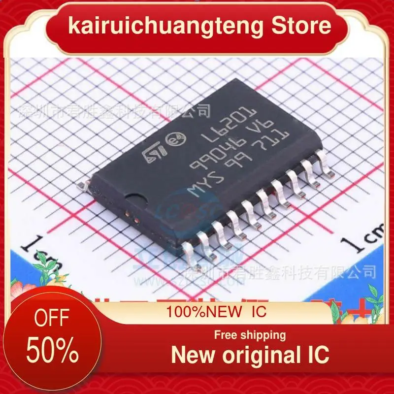 

10-200PCS L6201 SOP20 New original IC Full Bridge Driver Chip