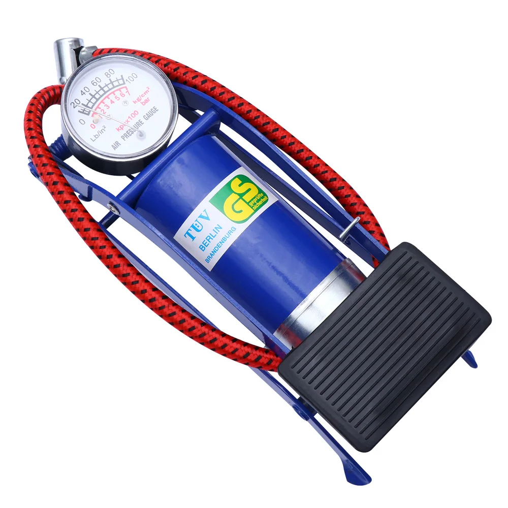 1 шт. напольный насос для велосипеда прочный высокое давление ножной с