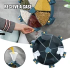 Настенный диспенсер для риса, вращающийся кухонный Органайзер, диспенсер для сухой еды, контейнер для хранения для кухни 2020ing