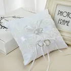 Кружевная подушка для колец, 15 х15 см, винтажный Европейский Стиль, для украшений декор для свадьбы и Помолвки