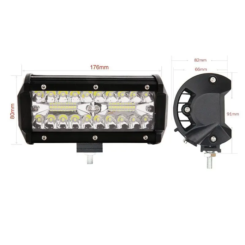 

4/7inch Led Light Bar/Work Light 54W 120W Spot Led Work Light Bar Spot Beam for Offroad Tractor Truck 4x4 SUV Jeep ATV