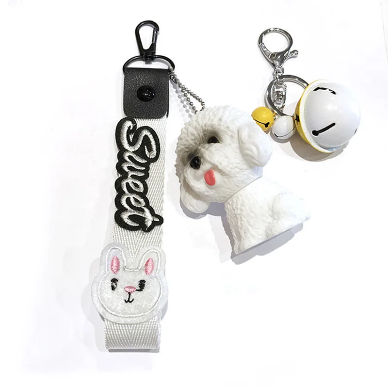 Новая кукла брелок для ключей милая плюшевая собака подвеска ордена женская