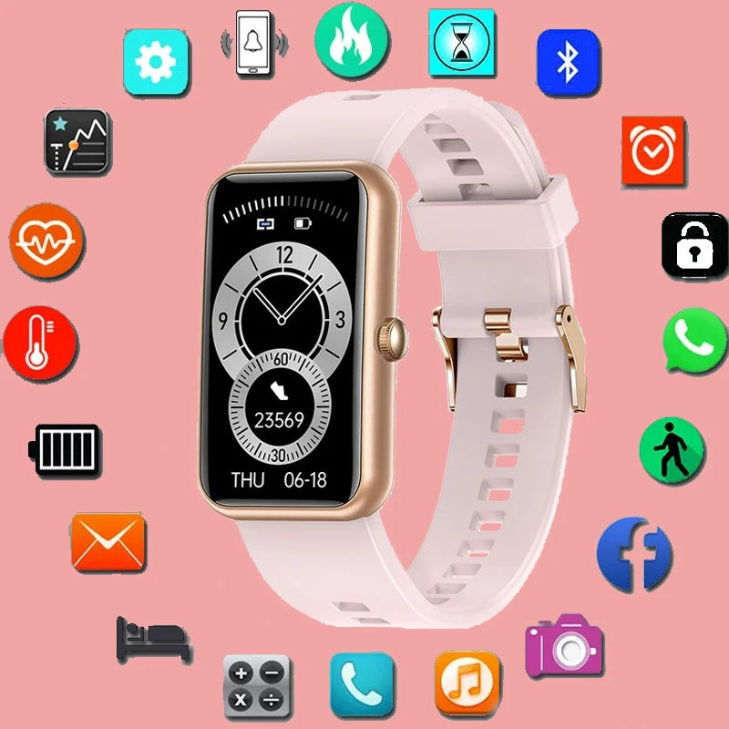 

Новинка 2020, Женский Смарт-браслет с цветным экраном, фитнес-трекер, водонепроницаемый смарт-браслет, пользовательский циферблат, лучше, чем ...