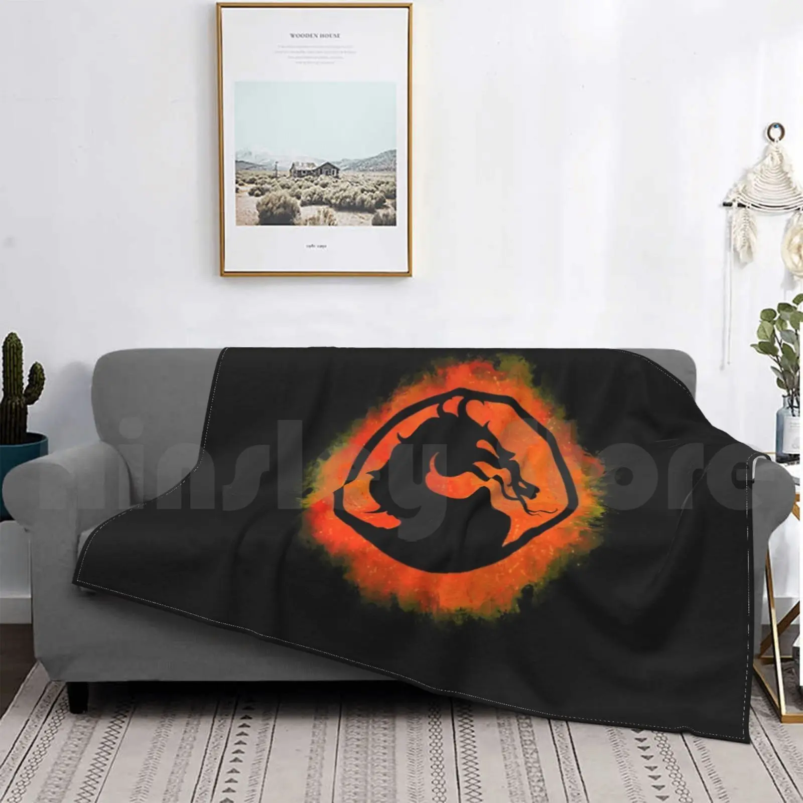 

Mortal Kombat Watercolor Explosion Blanket Fashion Custom Mortal Mortal Kombat Fatality Scorpion 11 Sub