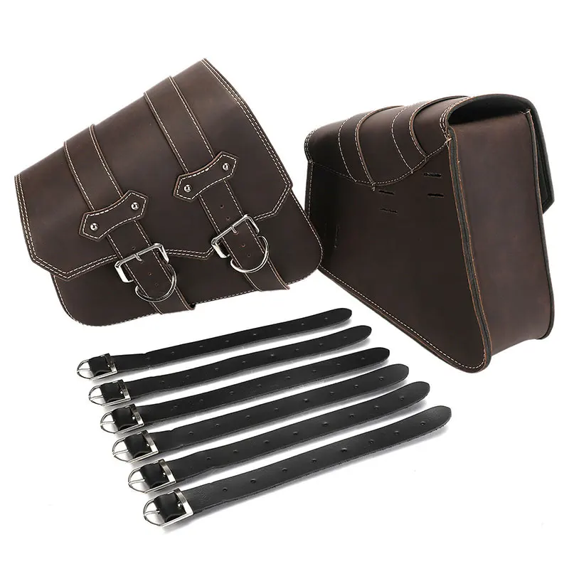 DERI 2 шт. мотоциклетные Сумки из искусственной кожи с боковым седлом для багажа