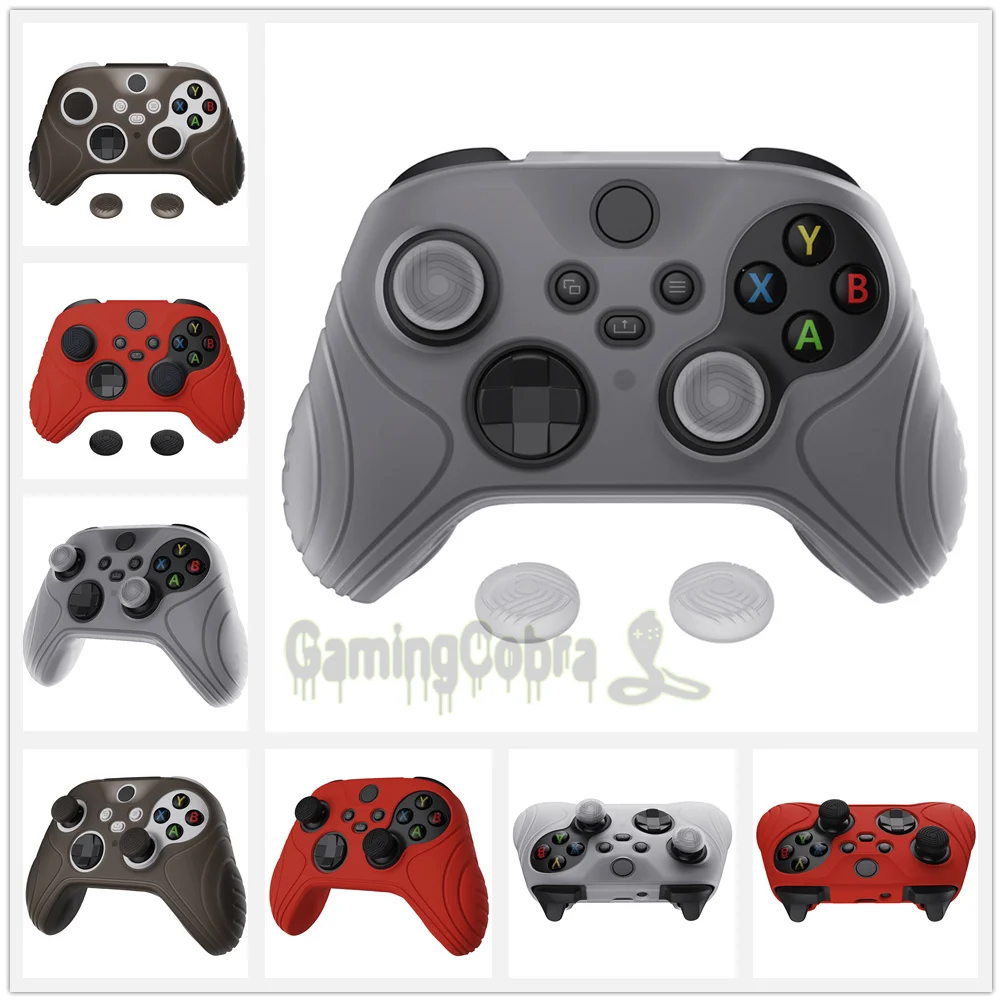 

Samurai Edition Anti-slip Grip Silicone Skin Soft Rubber Protective Case with Thumb Stick Caps for Xbox Series S/X Controller