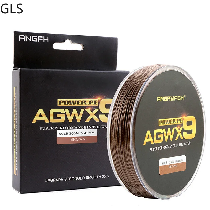 

New Original carp Fishing Line 300M 9 Strands Braided PE Line Fishing Line 10 15 18 20 25 28 30 33 40 50 60 LB