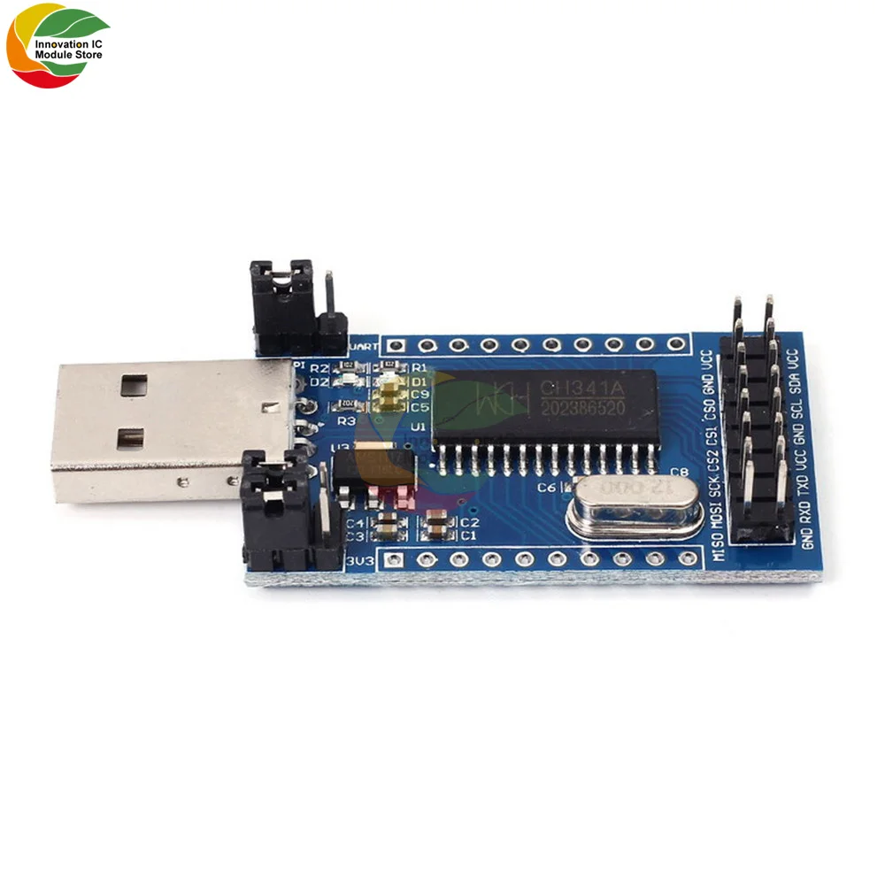 CH341A Programmer USB to UART IIC SPI I2C Convertor Parallel Port Converter Onboard Operating Indicator Lamp Board Module | Электронные