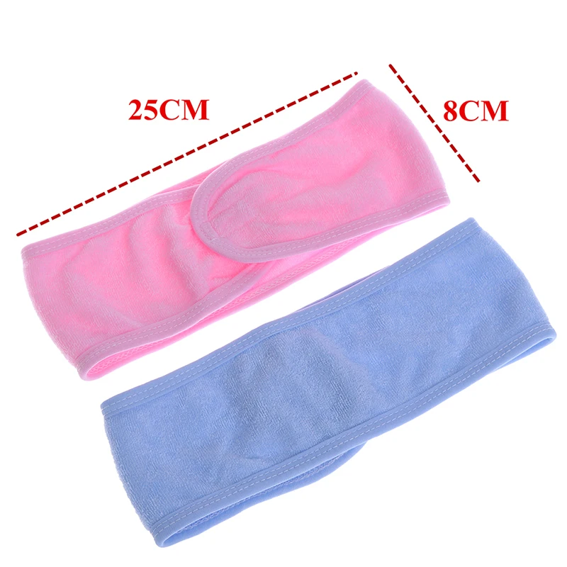 

1PC Adjustable Facial Hairband Makeup Head Band Toweling Hair Wrap Shower Cap Stretch SPA Facial Headband Color Hair Acessories