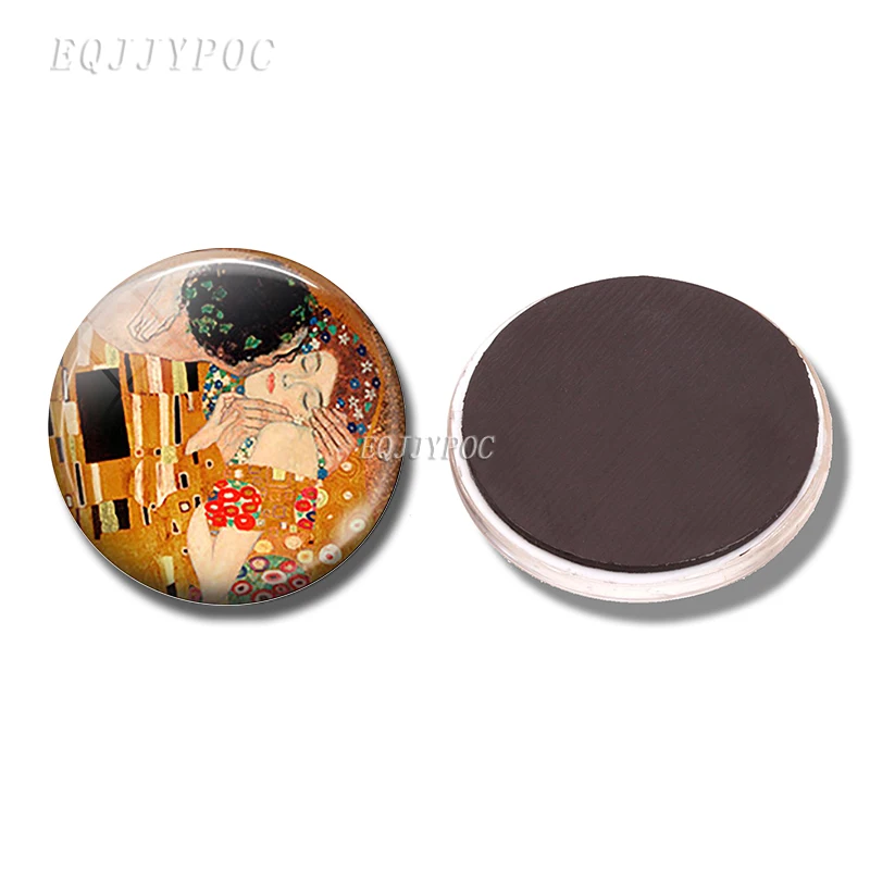 PACK OF 1 Ван Гог Подсолнух звездное небо искусство 30 мм магнит на холодильник Ирисы миндальное дерево магнитные наклейки на холодильник доска объявлений домашний декор - Цвет: PACK OF 1