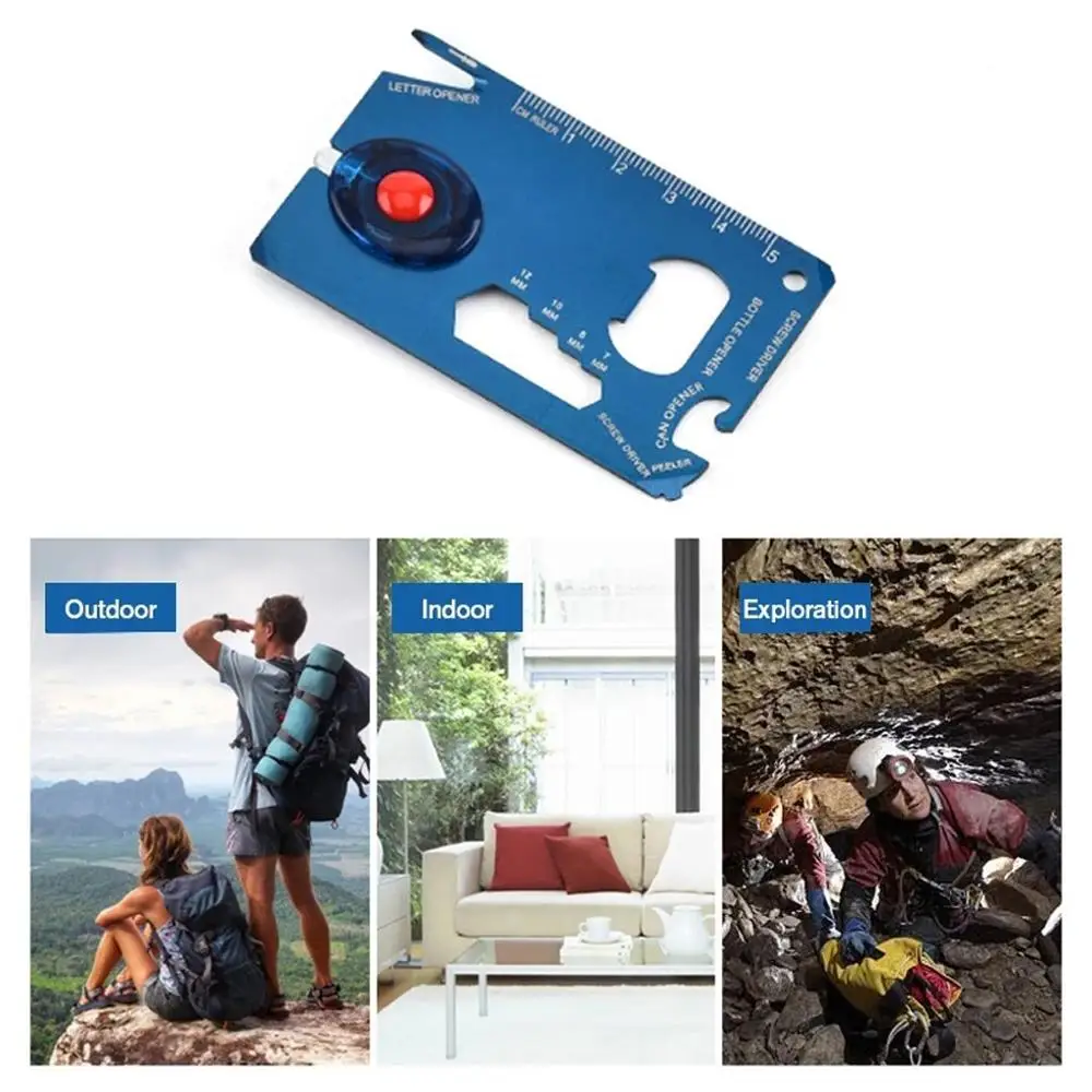 Outdoor LED light tool card multi-function Swiss knife lifesaving camping survival portable 30S4 | Спорт и развлечения