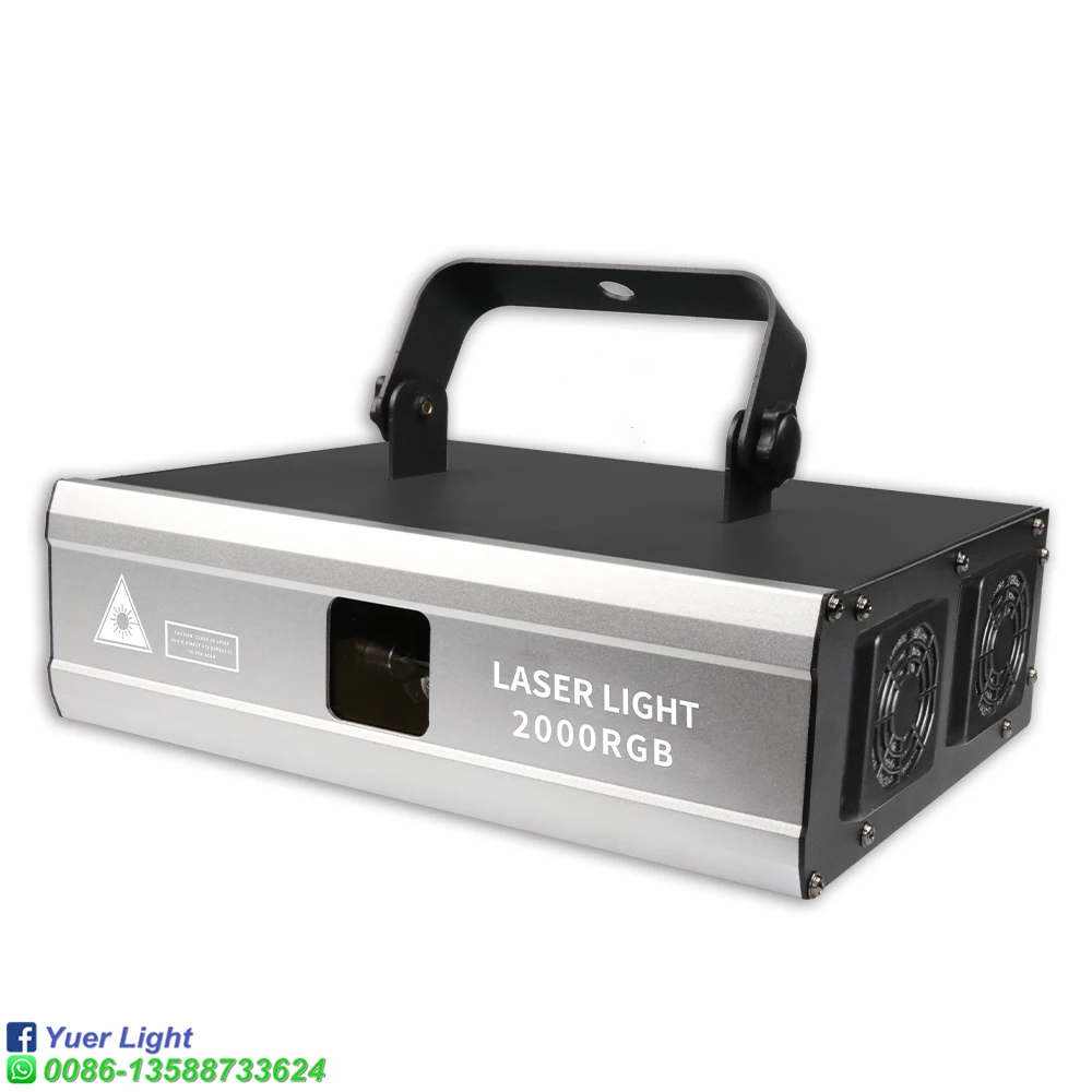 2 Вт RGB сканирующий анимационный лазерный светильник с голосовым управлением