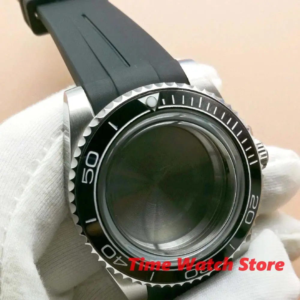 Чехол для часов 40 мм сапфировое стекло Керамическая рамка нержавеющая сталь с