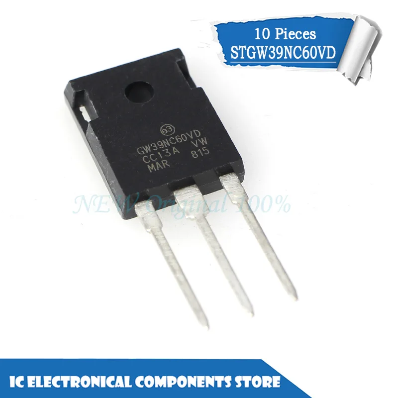 Новый оригинальный 10 шт./лот STGW39NC60VD TO 247|Пульты ДУ| |