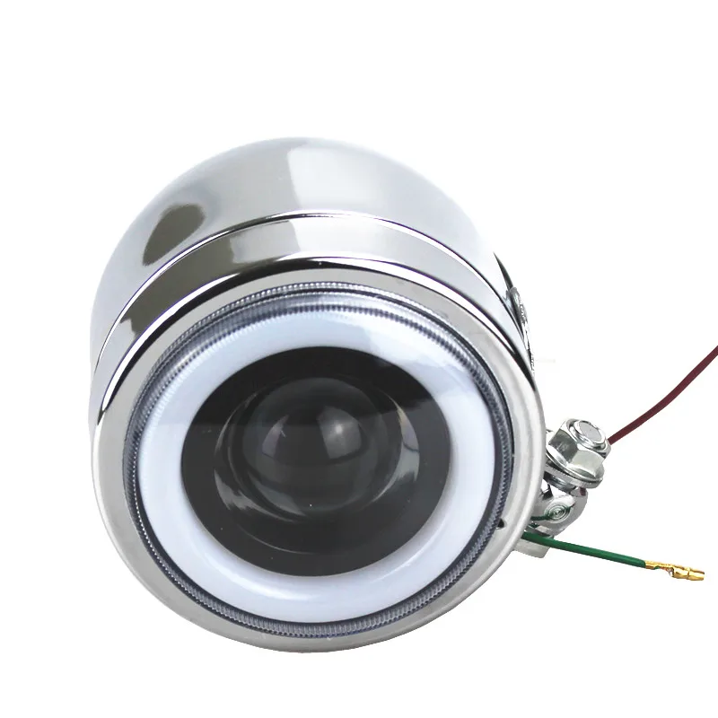 

Universal Motorcycle Headlight 12V LED Angel Eye High Low Beam Running Head lamp For Harley Kawasaki Yamaha Honda Dual Sport