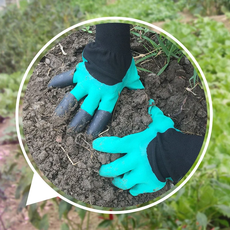 

ABS plastic garden gloves, 1 pair of quick claw rubber garden gloves for easy digging and planting flowers