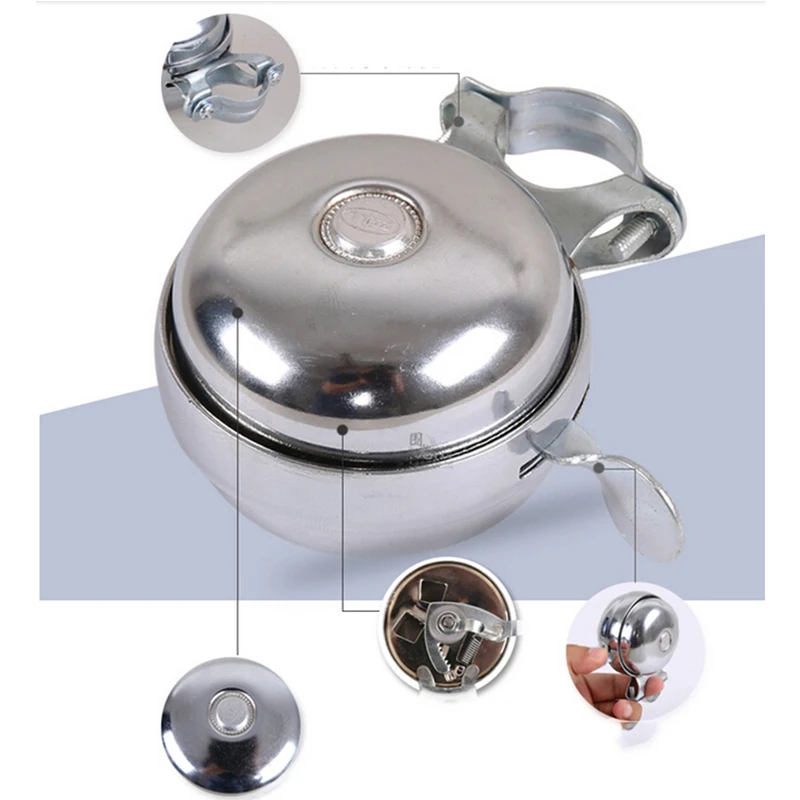 Аксессуары для велосипеда руль колокольчики металлические хромированные