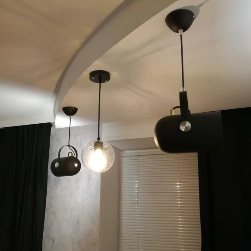 Простые промышленные одиночные фары скандинавские современные светодиодные E27