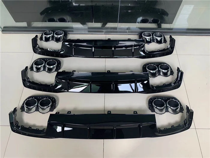 

Подходит для A6 Audi A7 Upgrade S6 S7, задняя губа и хвост, НОВАЯ тонкая выхлопная труба C8 1:1