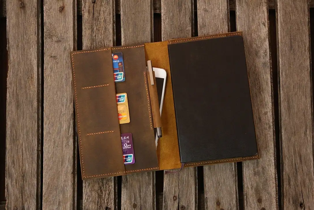 Состаренная кожаная обложка портфель для большего размера moleskine классический ноутбук/большой moleskine кожаный чехол