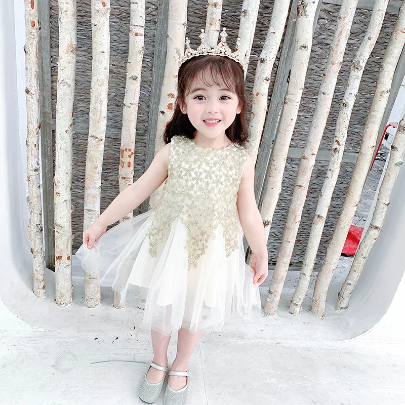 2020 summer new children's clothing little girl sweet sleeveless dress kids clothes cute casual style gauze princess | Детская