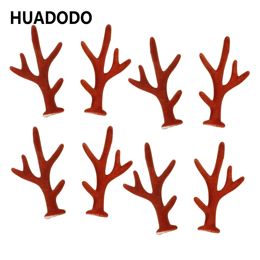 

HUADODO Mini Simulation Antlers Headwear Accessories Christmas Decorations Artificial Deer Antler for New Year DIY Home Decor