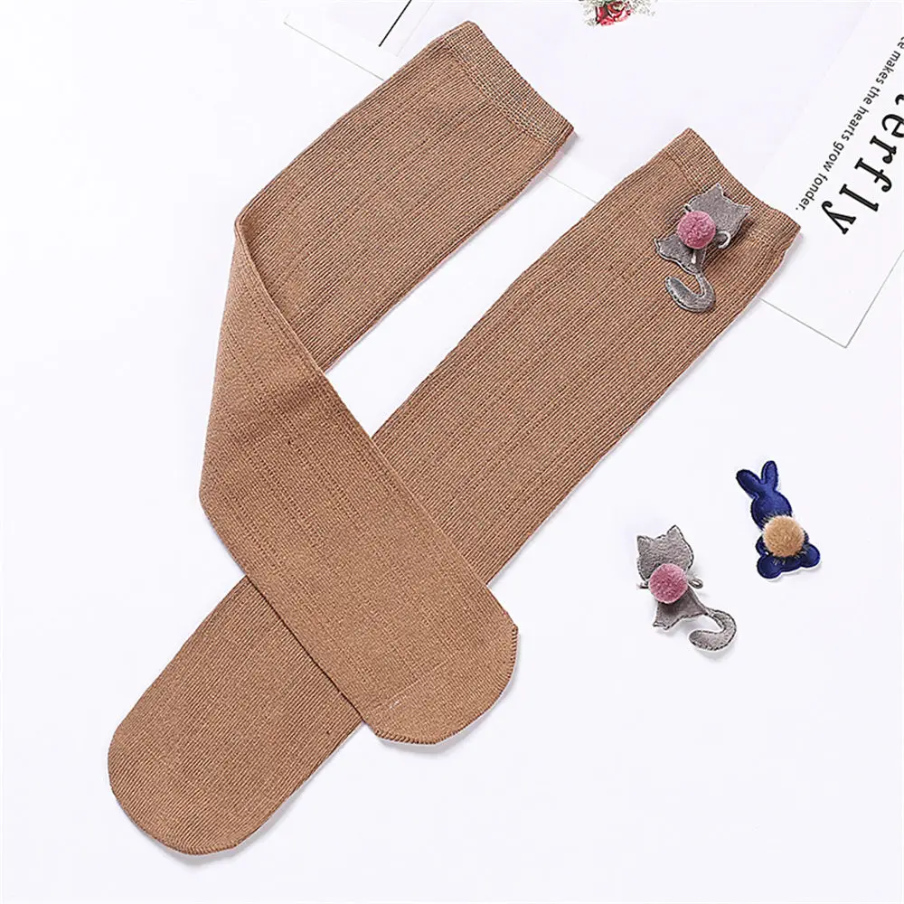 Гольфы для девочек 40 см Детские Зимние теплые дышащие хлопковые носки От 3 до 15
