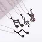 Ожерелья из нержавеющей стали для женщин и мужчин, подарочные аксессуары, черная подвеска в виде искусственной совы, с крестом, 2021