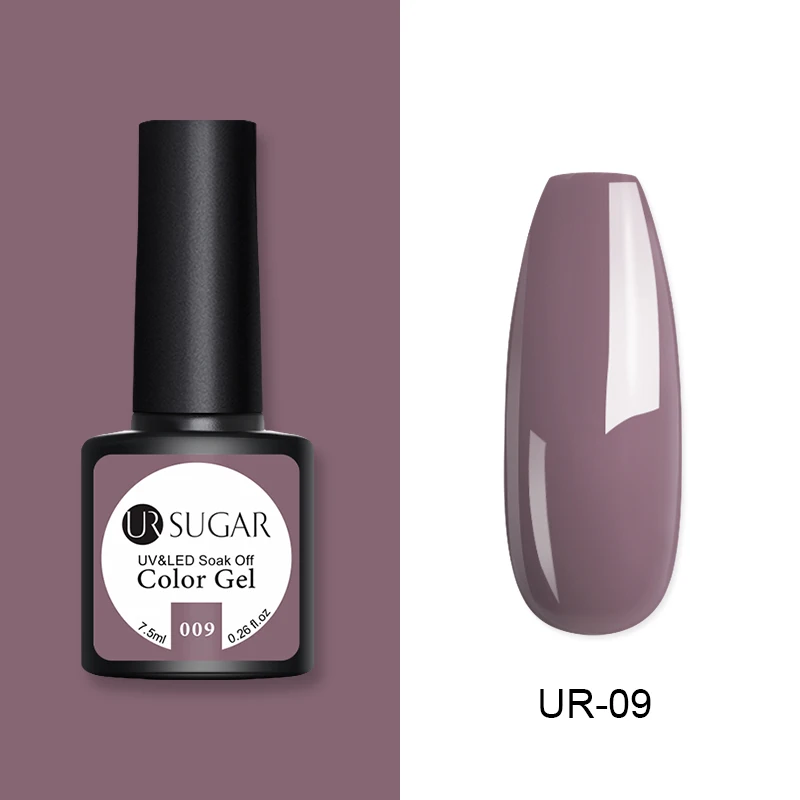 009 Ur Sugar 7,5 мл голографический Блестящий Гель-лак для ногтей Черный Кристалл УФ-гель лазер блестки Гель-лак замачиваемый УФ-лак для ногтей - Цвет: 009