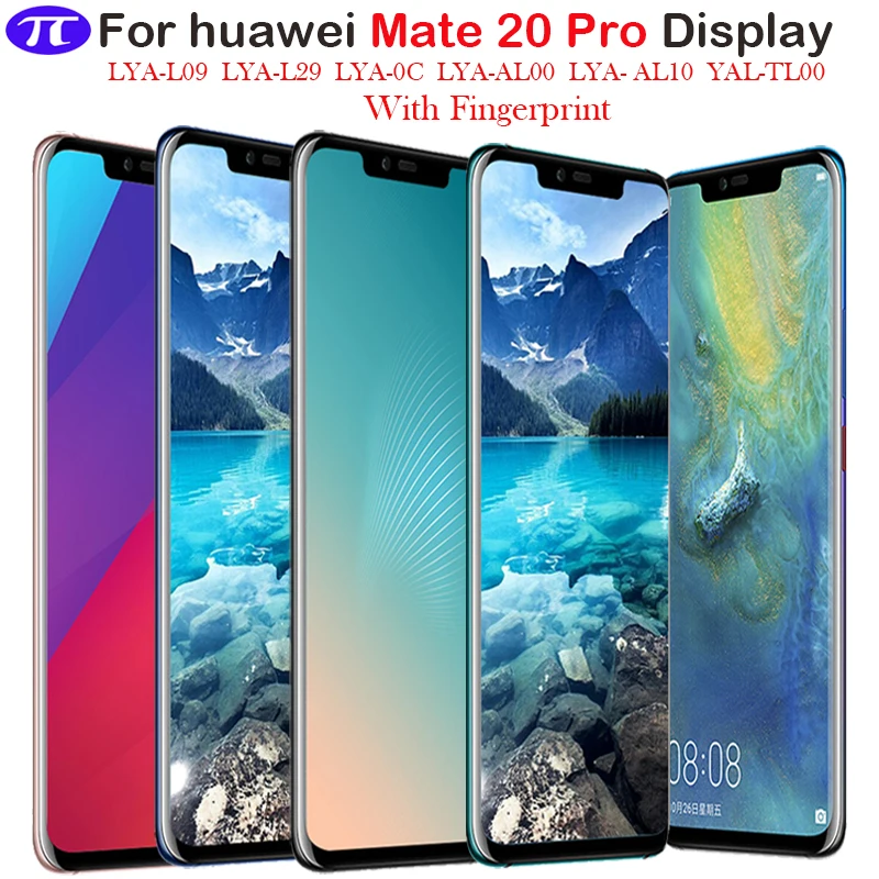 OLED с технологией сканирования отпечатков пальцев для HUAWEI Mate 20 Pro ЖК экрана huawei LYA