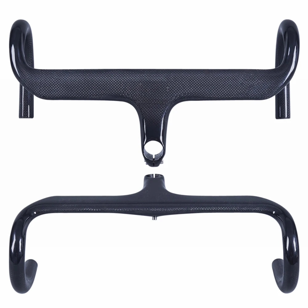 Глянцевая велосипедная Встраиваемая изогнутая планка из углеродного волокна 3K/UD