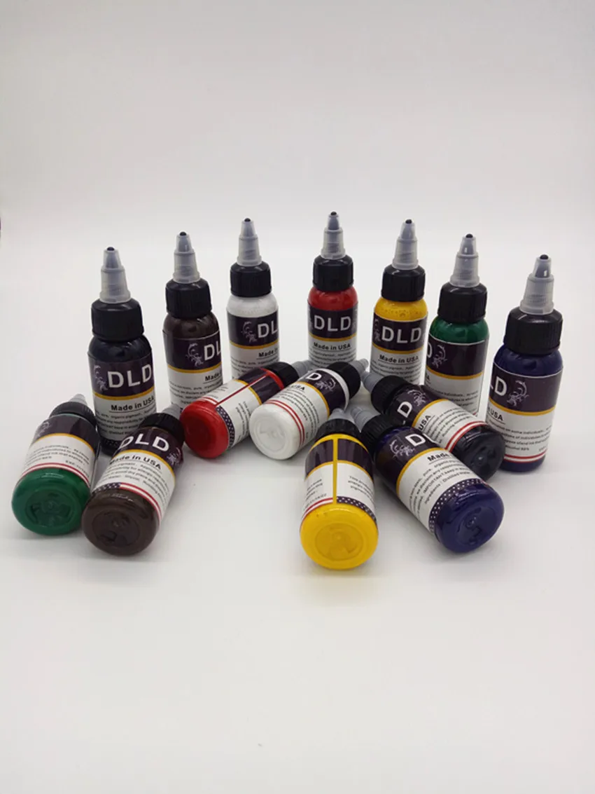7 шт. набор чернил для тату с микроблейдинг Перманентный макияж арт пигмент 30 мл