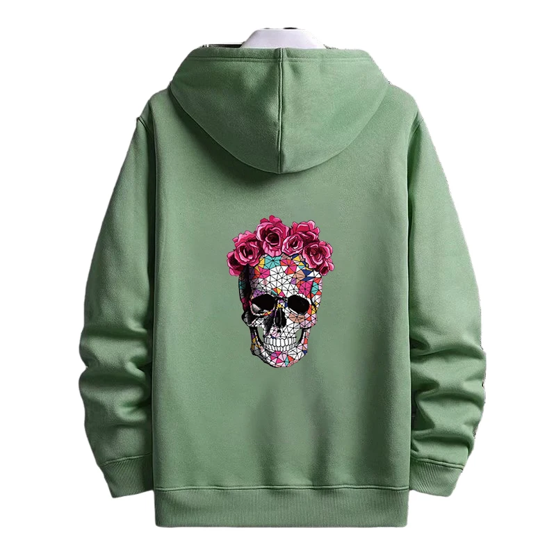 

Skull Graphic Print Hoodie Tops Goth Streetwear Winter Clothes Women Sweatshirt Long Sleeve Casual Fashion Tops Harajuku Hoodies