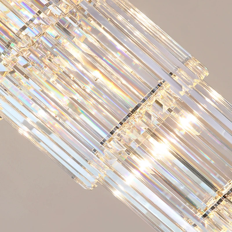 

Hotel Large Hang Lamp Gold K9 Custom Modern Long Pendant Luxury Staircase Crystal Chandelier Light For Living Room High Ceilings
