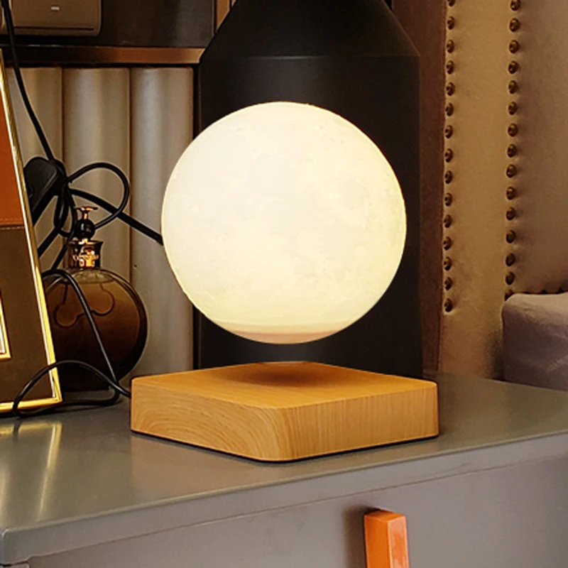저렴한 새로운 디자인 크리에이티브 3D 자기 부상 달 램프 야간 조명 회전 Led 달 플로팅 램프, 홈 인테리어 휴일