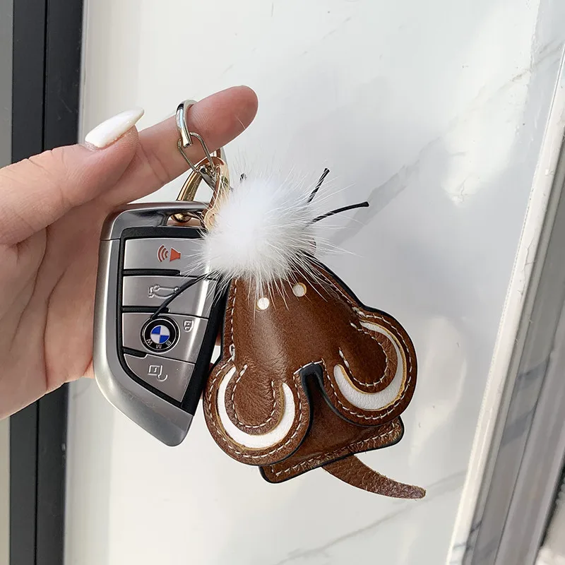 Брелок для ключей из искусственной кожи высокого качества маленькая мышь