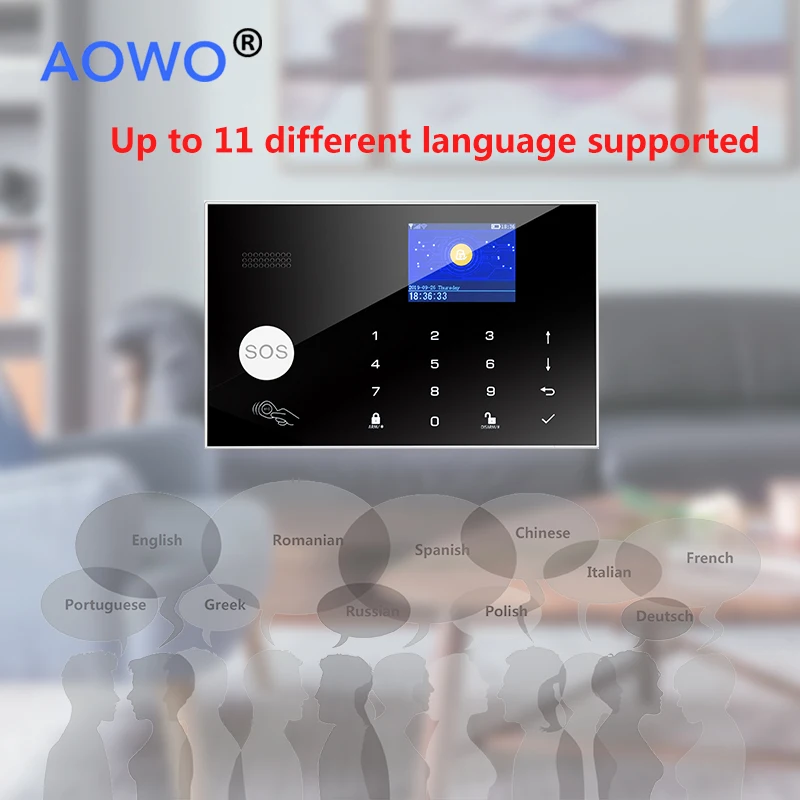 Беспроводная система охранной сигнализации 4G Wi Fi GSM с приложением Tuya Amazon Alexa Google