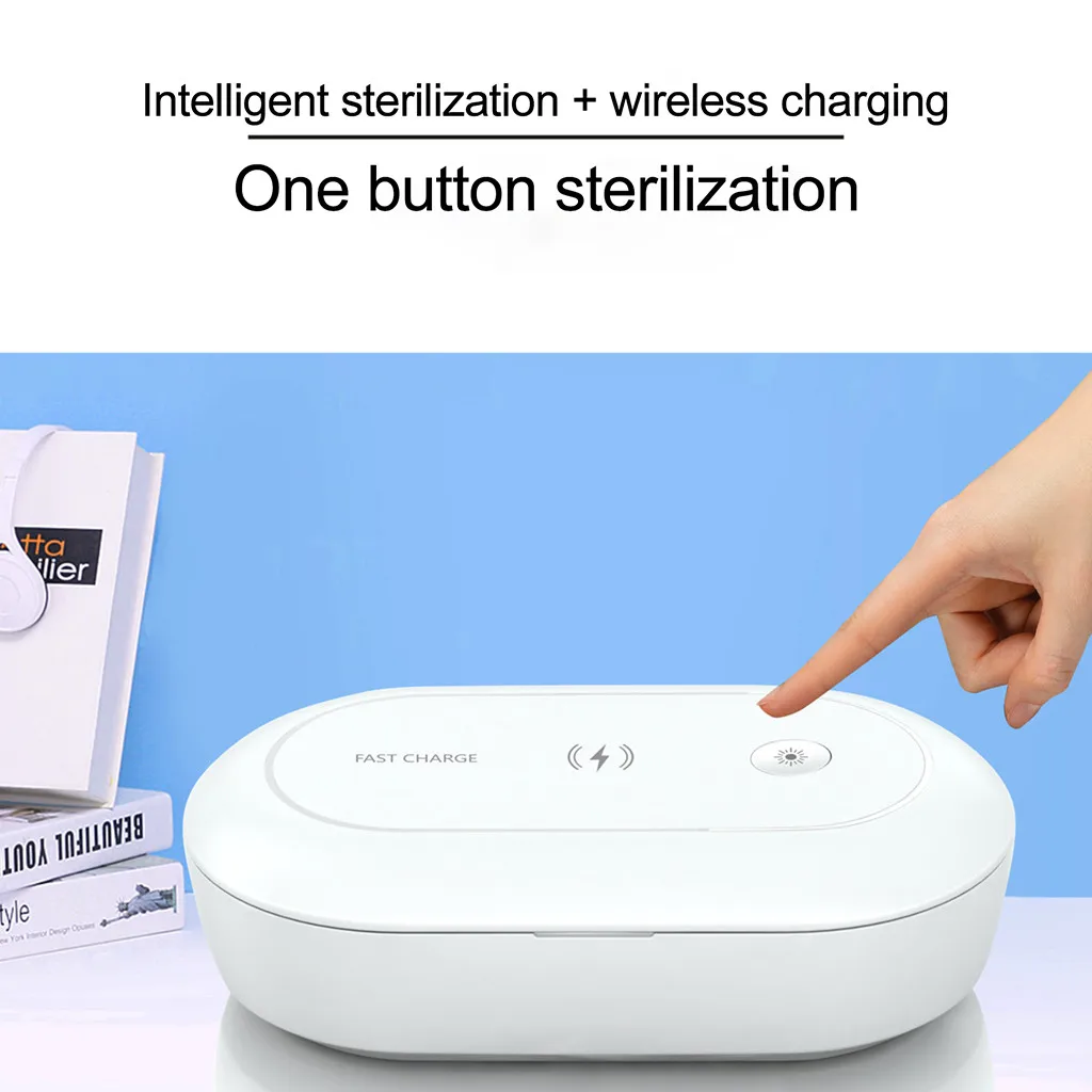

top selling product 10W Wireless Charging Charger UV-Box Sanitizing Box for Mask for Phone Support Wholesale Dropshipping