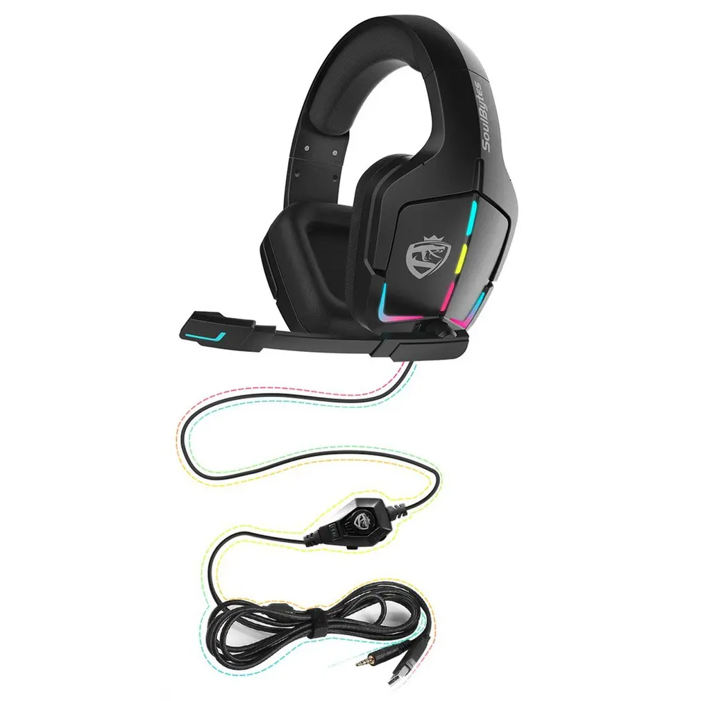 Игровая RGB-гарнитура S12 многофункциональная игровая гарнитура с креплением на