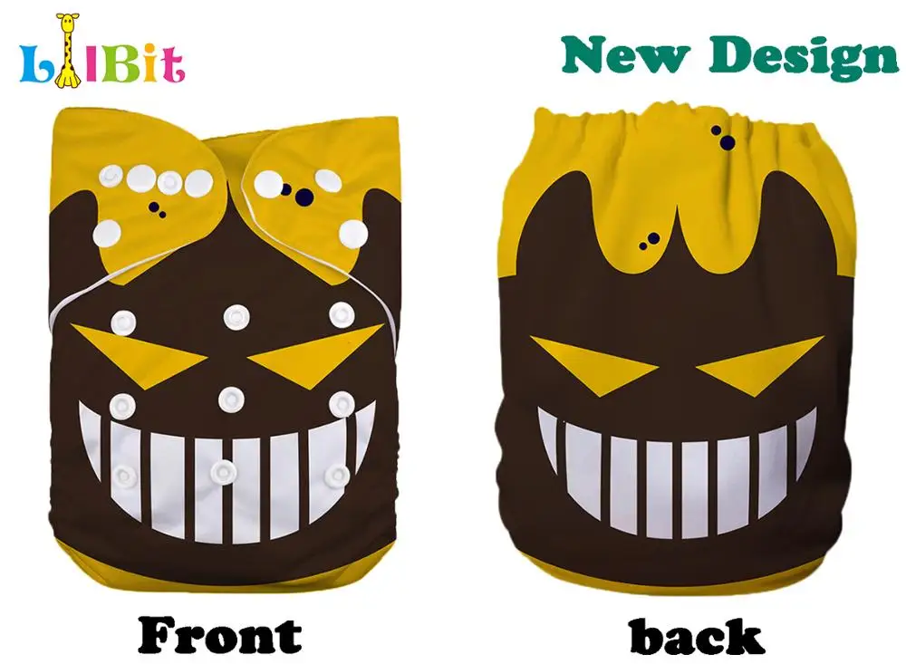 1 шт. Многоразовые моющиеся детские тканевые подгузники с принтом праздника