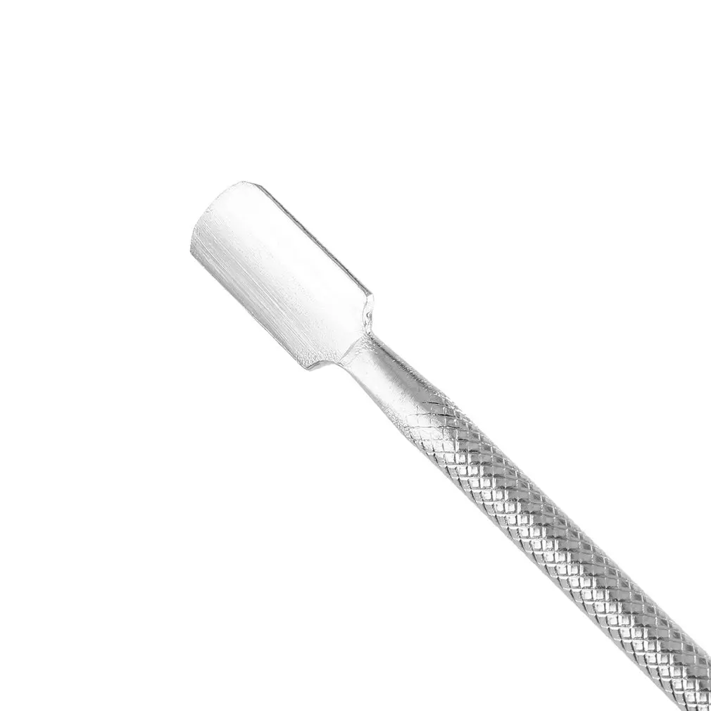 1 шт. нержавеющая сталь кутикула для ногтей толкатель двухсторонняя ложка