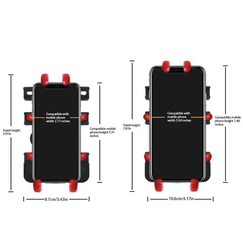 

Universal Bicycle Phone Mount for Handlebar, Motorcycle Thin Tube Mount Stroller Cell Phone Holder