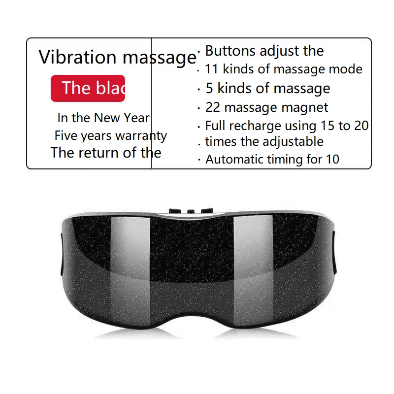 4D умная подушка безопасности Вибрационный массажер для глаз инструмент ухода за